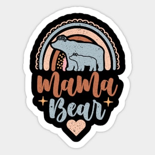 Cute Mama Bear gift for mother's day Sticker